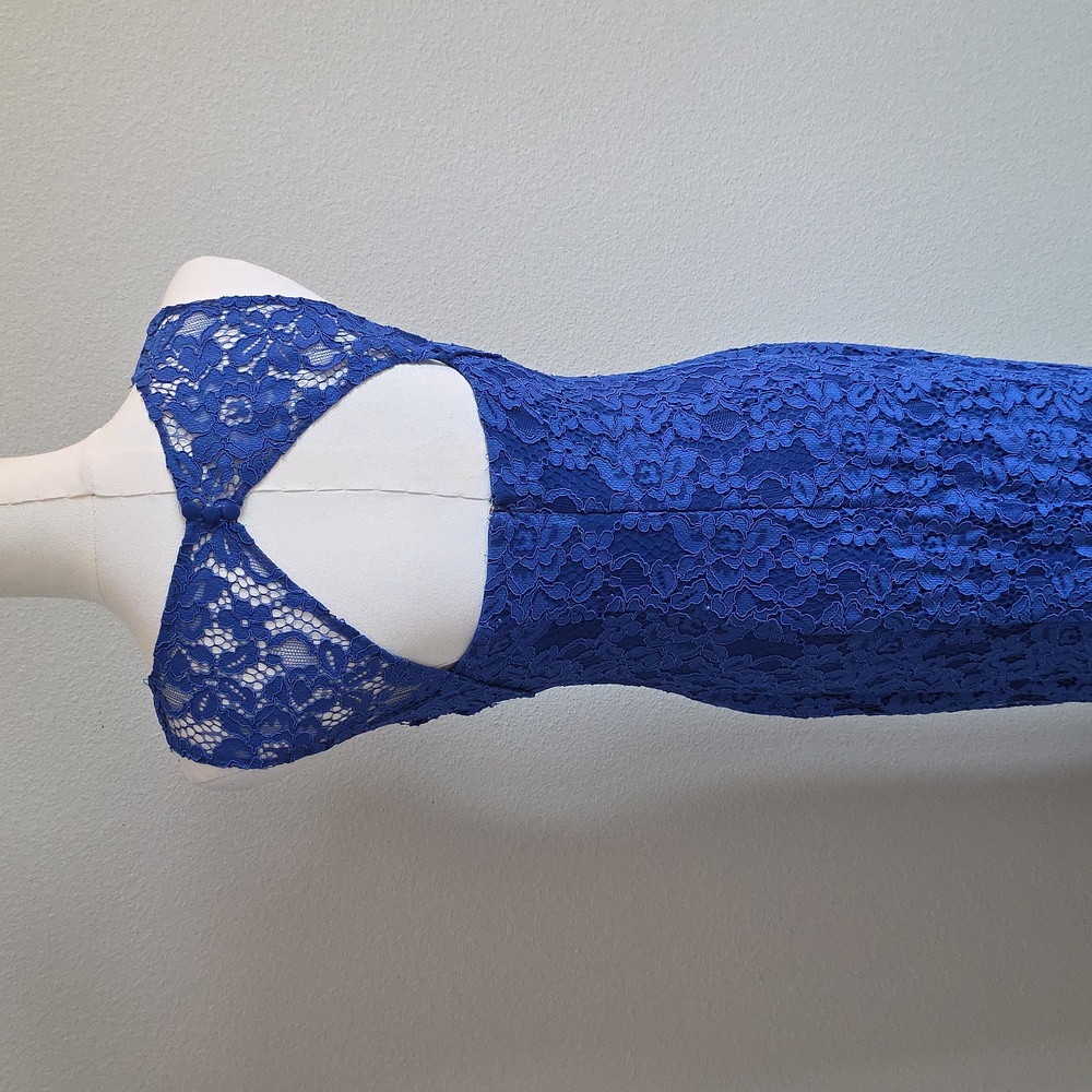 Ralph Lauren Blue Lace Maxi Dress - Picture 4 of 6
